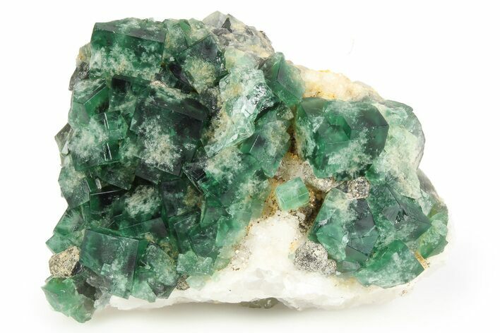 Fluorescent Green Fluorite Cluster - Diana Maria Mine, England #261752